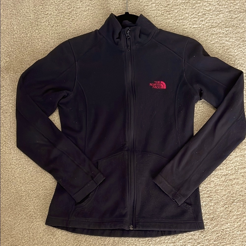 The North Face Women's Black Fleece zip up Jacket